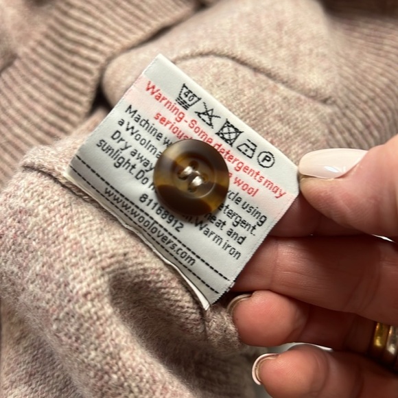 Woolovers Men's 100% New Wool Button Front Cardigan Size Large - Picture 11 of 11